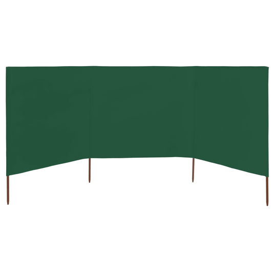Vidaxl windscherm 3-panelen 400x120 cm stof groen
