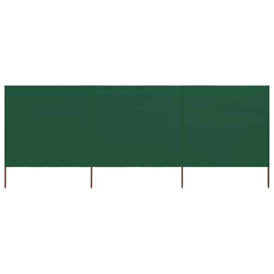 Vidaxl windscherm 3-panelen 400x120 cm stof groen