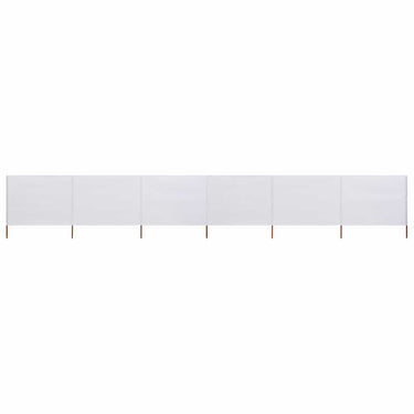Vidaxl windscherm 6-panelen 800x80 cm stof wit