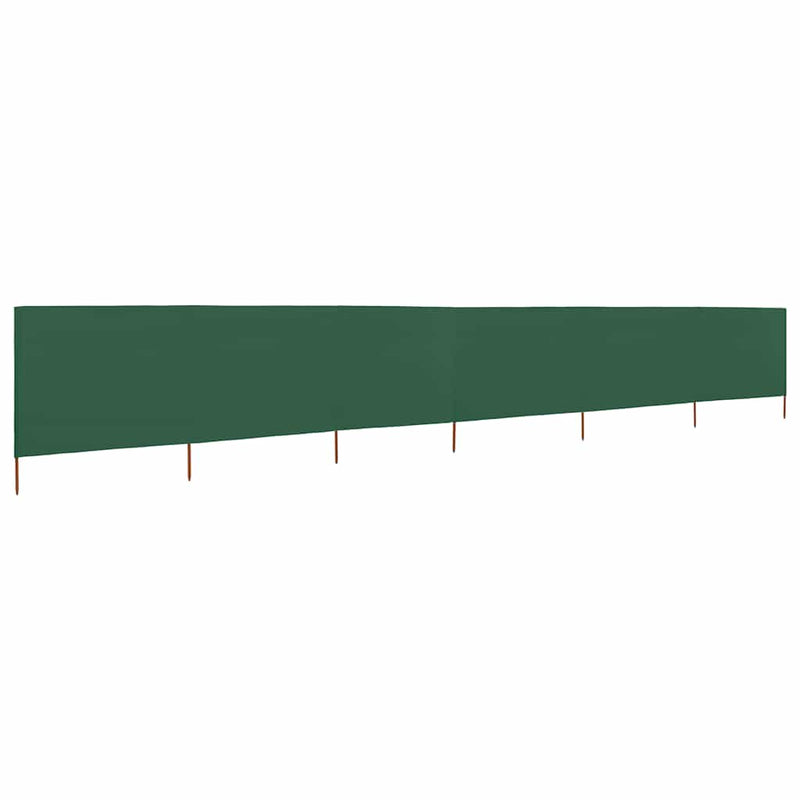 Load image into Gallery viewer, Vidaxl windscherm 6-panelen 800x80 cm stof groen
