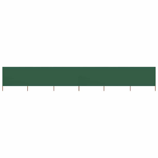 Vidaxl windscherm 6-panelen 800x80 cm stof groen
