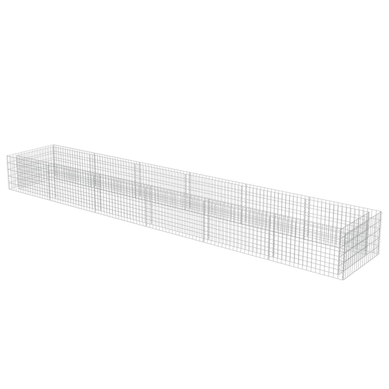 Load image into Gallery viewer, VidaXL Gabion plantenbak verhoogd 540x90x50 cm gegalvaniseerd staal
