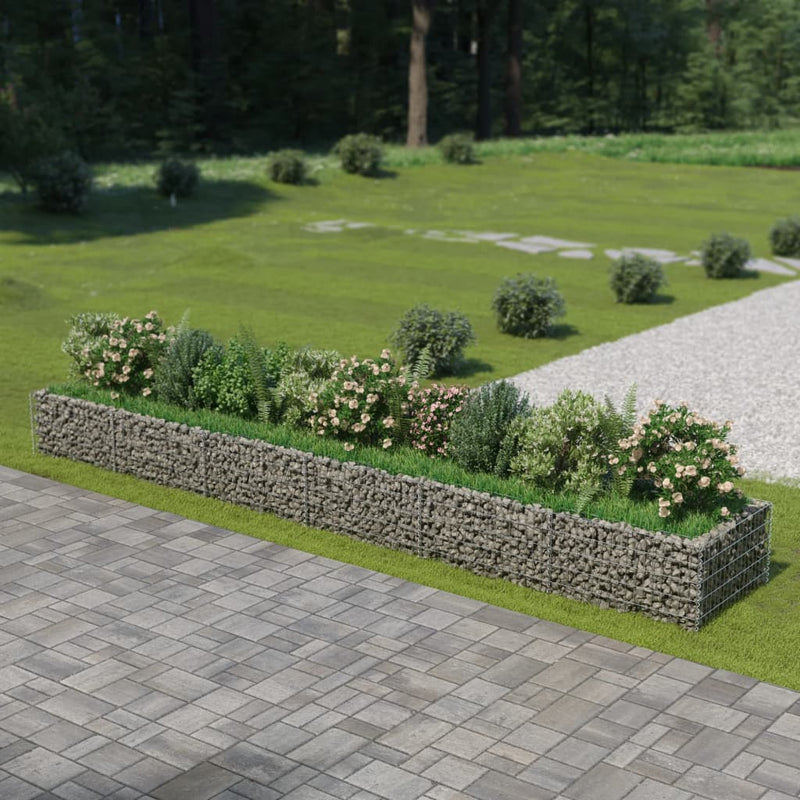 Load image into Gallery viewer, VidaXL Gabion plantenbak verhoogd 540x90x50 cm gegalvaniseerd staal
