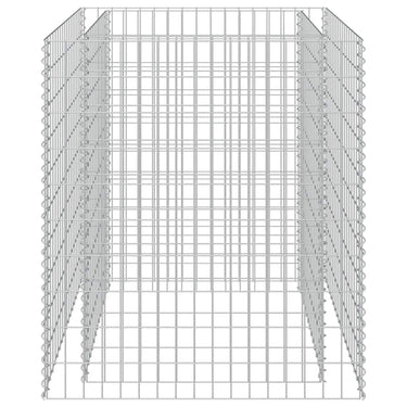 Vidaxl gabion plantenbak verhoogd 90x90x100 cm gegalvaniseerd staal