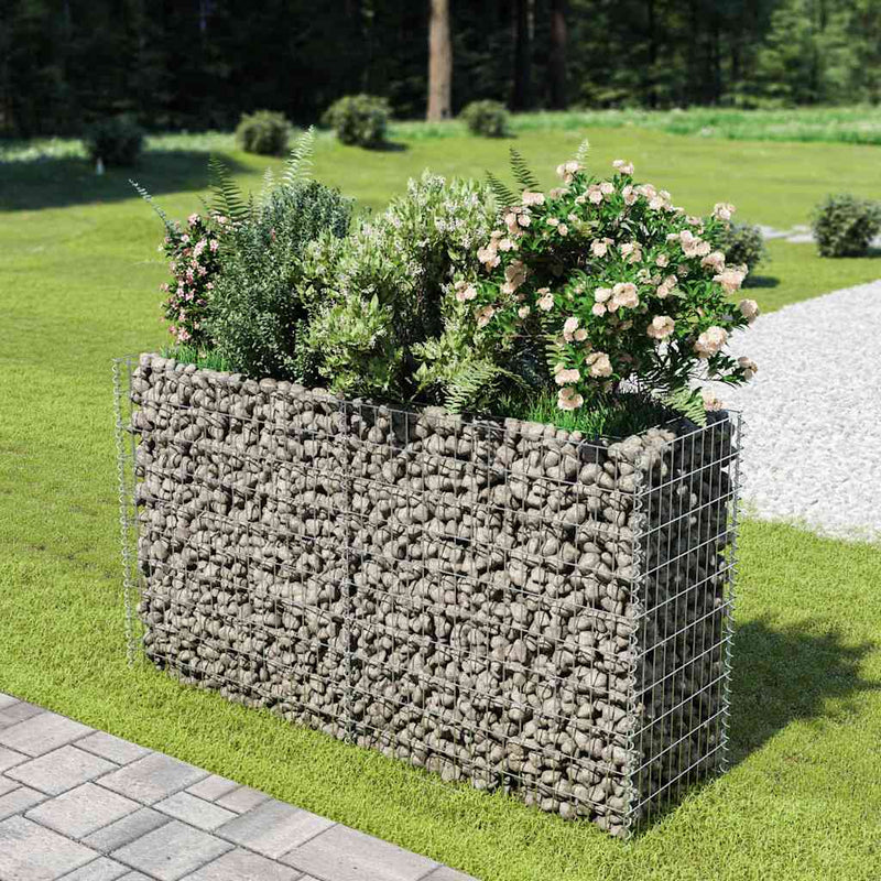 Load image into Gallery viewer, Vidaxl gabion plantenbak verhoogd 180x50x100 cm gegalvaniseerd staal
