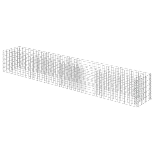 Vidaxl gabion plantenbak verhoogd 360x50x50 cm gegalvaniseerd staal