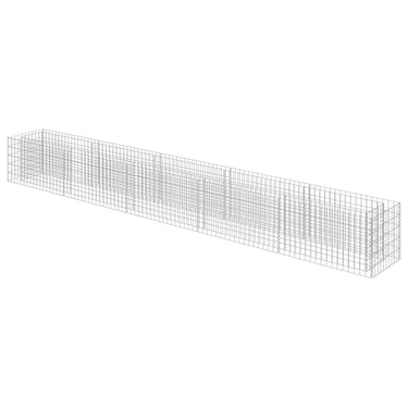 Vidaxl gabion plantenbak verhoogd 450x50x50 cm gegalvaniseerd staal