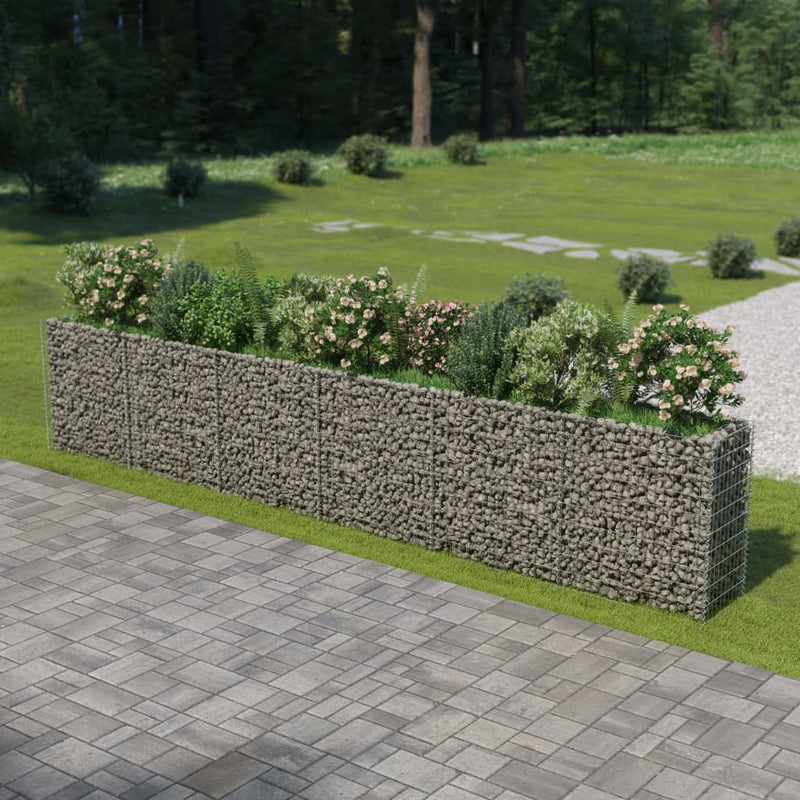 Load image into Gallery viewer, VidaXL Gabion plantenbak verhoogd 540x50x100 cm gegalvaniseerd staal

