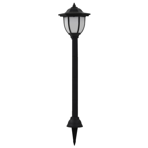 Vidaxl led-solarlampen zwart 3 st