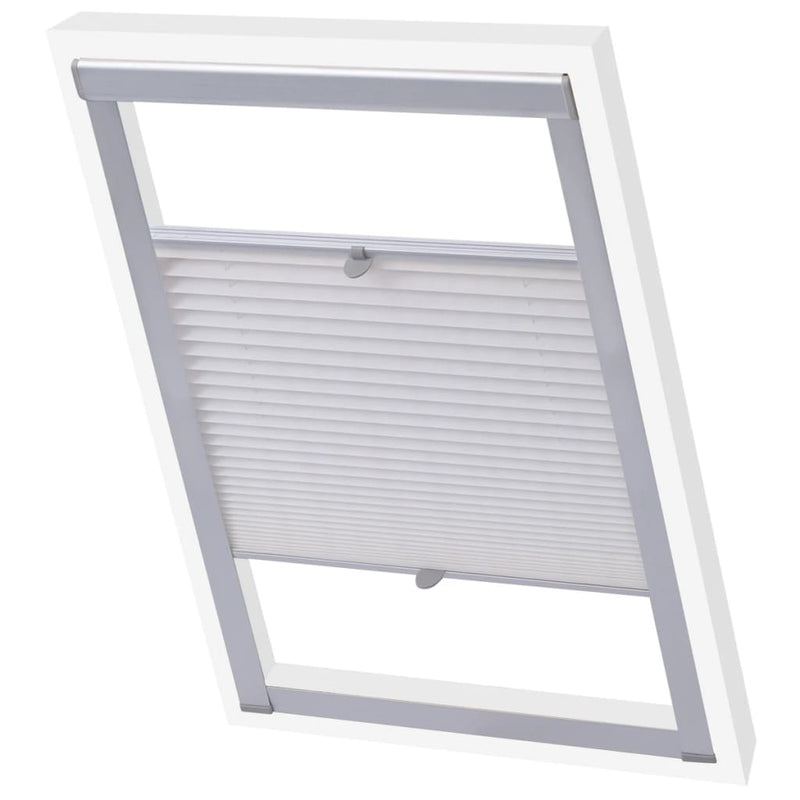 Load image into Gallery viewer, VidaXL Rolgordijn geplooid wit SK08
