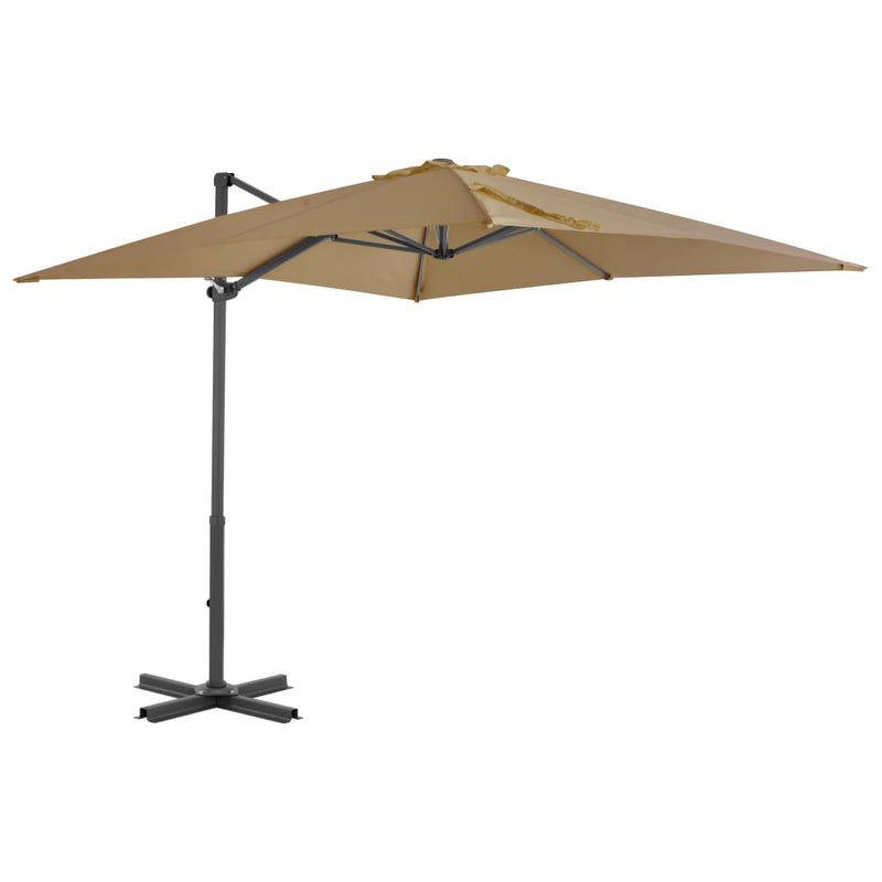 Load image into Gallery viewer, Vidaxl zweefparasol met aluminium paal 250x250 cm taupe
