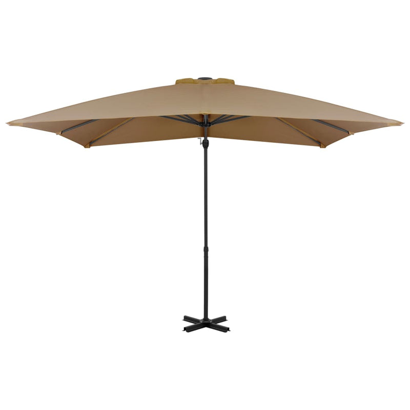 Load image into Gallery viewer, Vidaxl zweefparasol met aluminium paal 250x250 cm taupe
