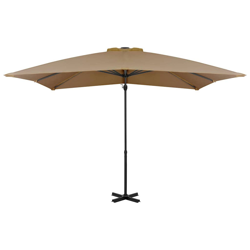 Chargez l'image dans la visionneuse de la galerie, Vidaxl zweefparasol met aluminium paal 250x250 cm taupe
