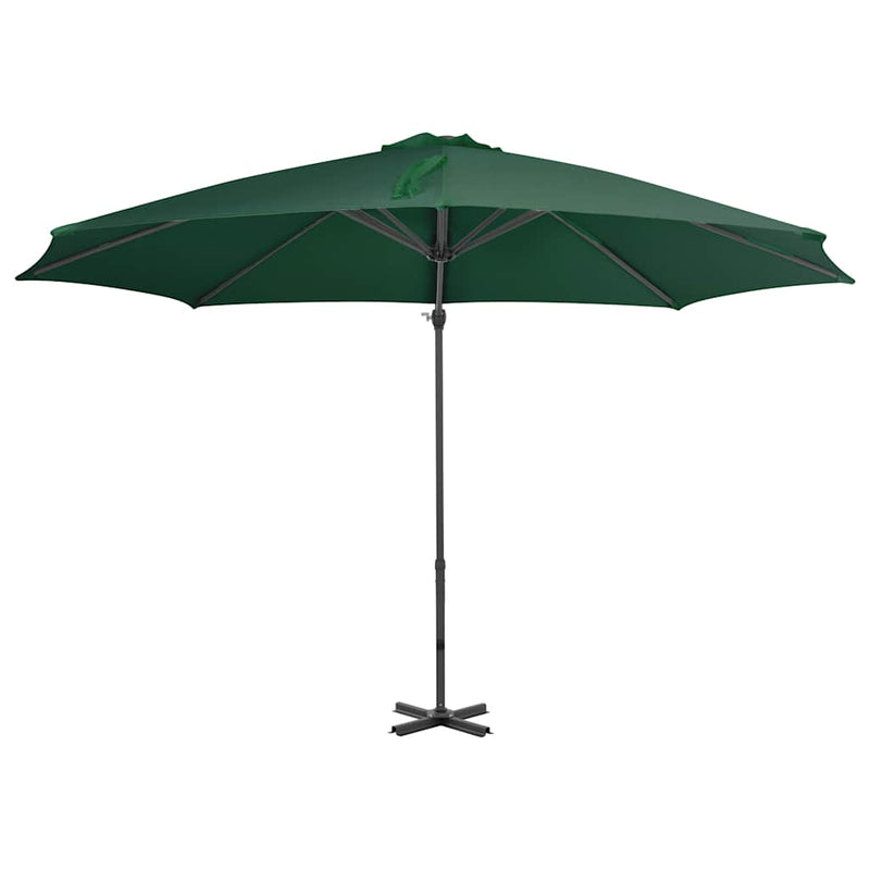 Chargez l'image dans la visionneuse de la galerie, Vidaxl zweefparasol met aluminium paal 300 cm groen
