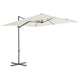 Vidaxl zweefparasol met stalen paal 250x250 cm zandkleurig
