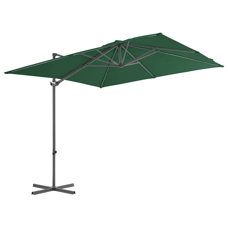 Load image into Gallery viewer, Vidaxl zweefparasol met stalen paal 250x250 cm groen
