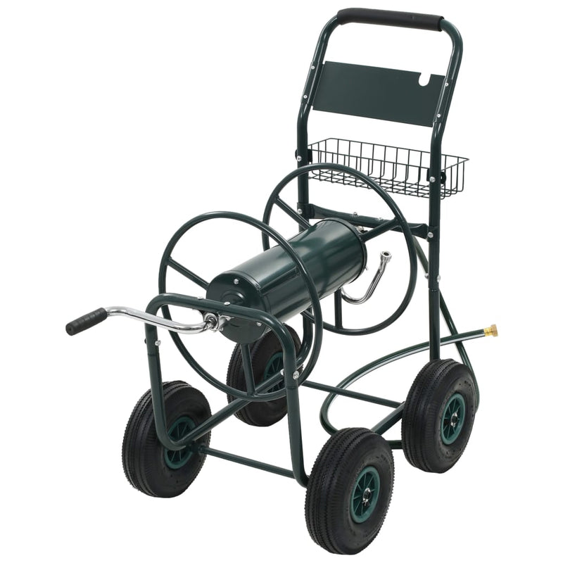 Cargue la imagen en el visor de la galería, Vidaxl tuinslangtrolley met 1 2 slangkoppeling 75 m staal
