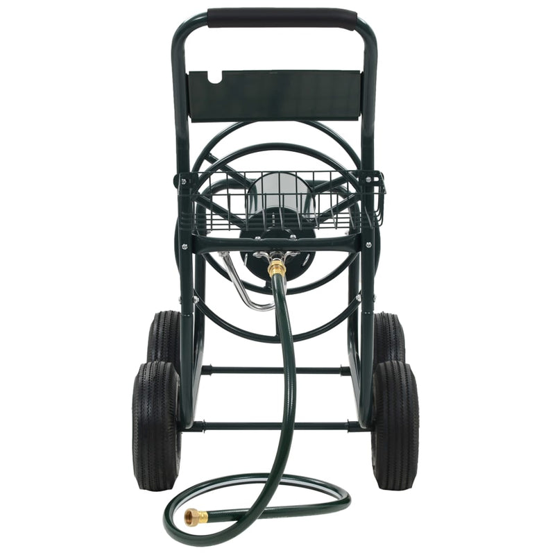 Cargue la imagen en el visor de la galería, Vidaxl tuinslangtrolley met 1 2 slangkoppeling 75 m staal
