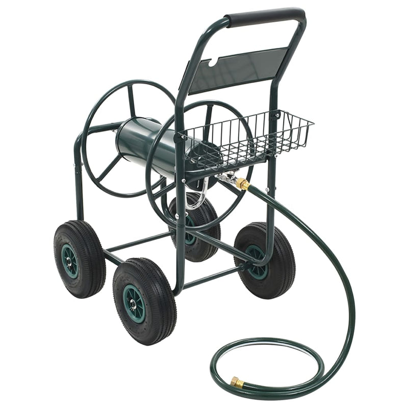 Cargue la imagen en el visor de la galería, Vidaxl tuinslangtrolley met 1 2 slangkoppeling 75 m staal

