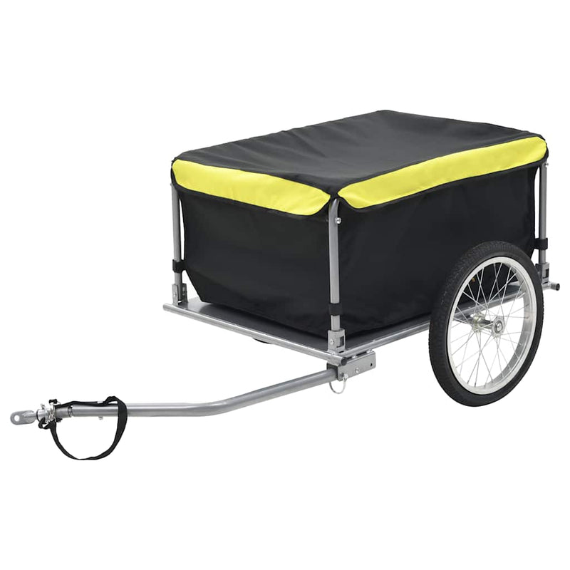Load image into Gallery viewer, VidaXL Fietstrailer 65 kg zwart en geel
