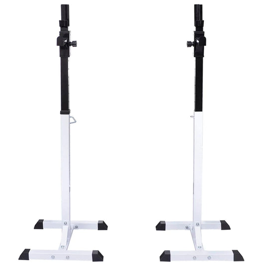 VidaXL Halter- squatrek met halterset 60,5 kg