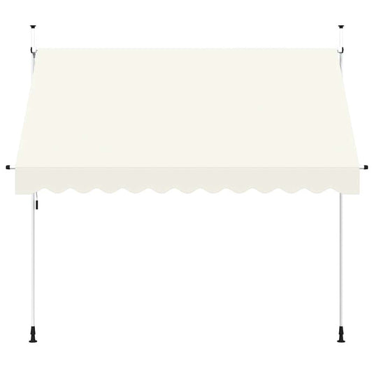 Vidaxl luifel handmatig uittrekbaar 300 cm crème