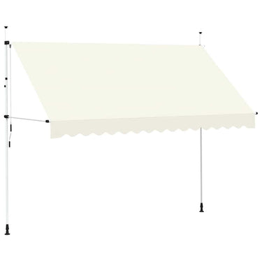 Vidaxl luifel handmatig uittrekbaar 350 cm crème