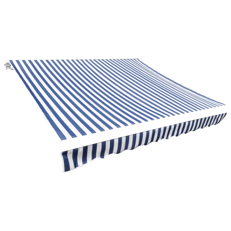 Load image into Gallery viewer, Vidaxl luifeldoek 500x300 cm canvas blauw en wit
