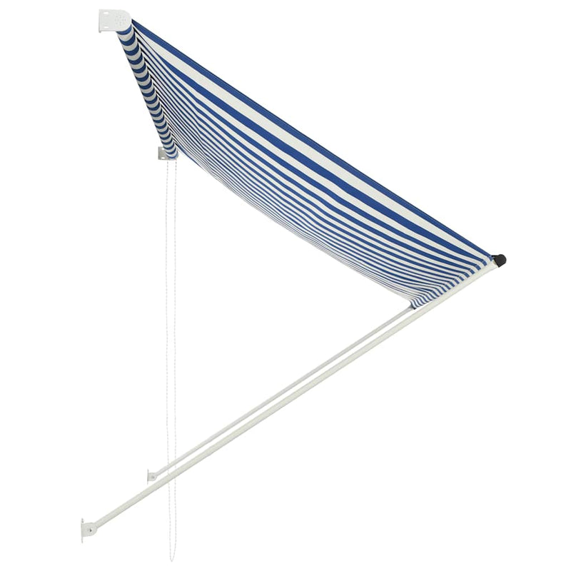 Load image into Gallery viewer, Vidaxl luifel uittrekbaar 200x150 cm blauw en wit
