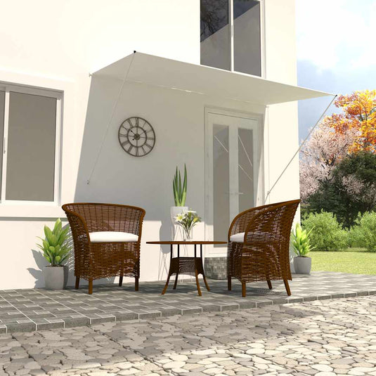 Vidaxl luifel uittrekbaar 250x150 cm crème