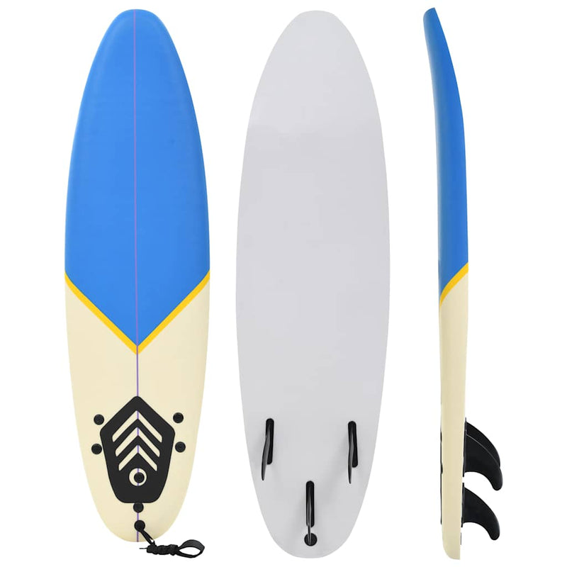 Chargez l'image dans la visionneuse de la galerie, Vidaxl surfplank 170 cm blauw en crème
