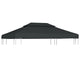 Vidaxl prieeldak 2-laags 4x3m 310 g m² antracietkleurig
