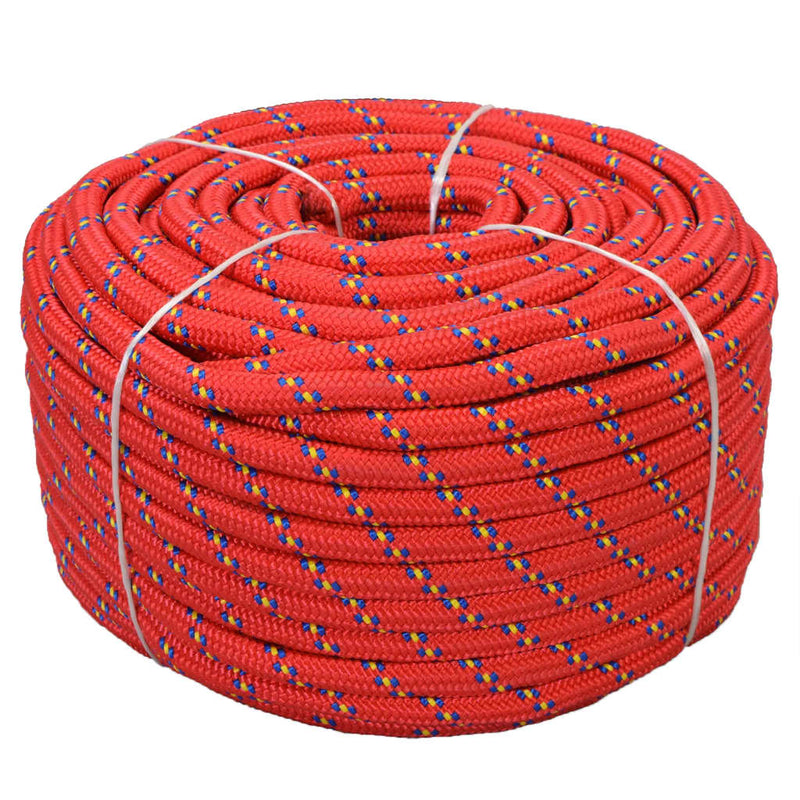 Load image into Gallery viewer, Vidaxl boot touw 18 mm 50 m polypropyleen rood
