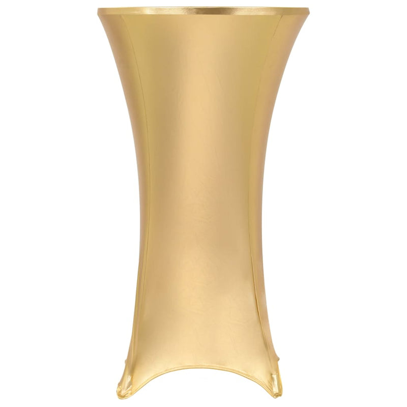 Load image into Gallery viewer, Vidaxl 2 st tafelhoezen stretch 80 cm goud
