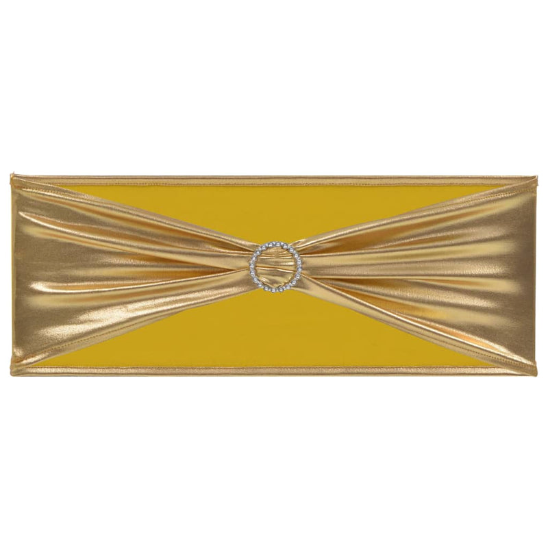 Load image into Gallery viewer, Vidaxl 25 st stoellint met diamant stretch goud
