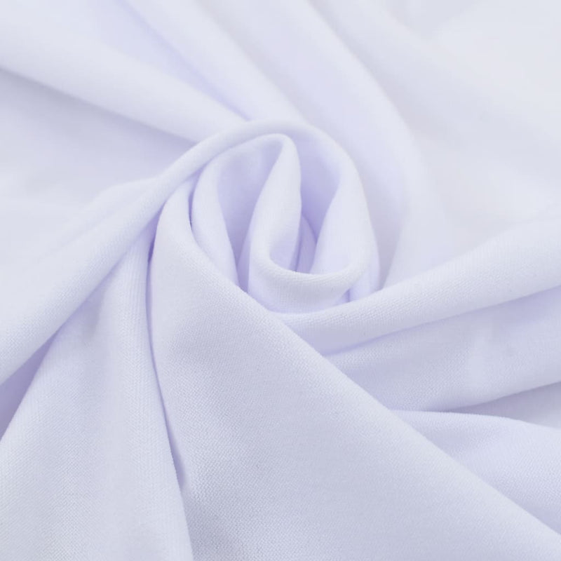 Load image into Gallery viewer, Vidaxl 2 st tafelhoezen stretch met rok 180x74 cm wit
