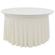 Vidaxl 2 st tafelhoezen stretch met rok 180x74 cm crème