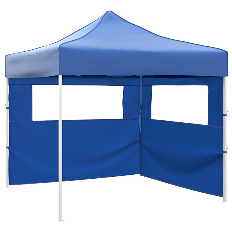 Afbeelding laden in galerijviewer, Vidaxl vouwtent met 2 wanden 3x3 m blauw
