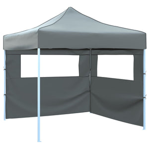 Vidaxl vouwtent pop-up met 2 zijwanden 3x3 m antraciet