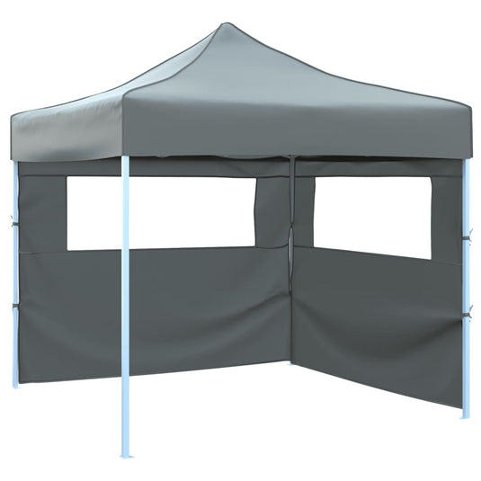 Vidaxl vouwtent pop-up met 2 zijwanden 3x3 m antraciet