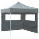 Vidaxl vouwtent pop-up met 2 zijwanden 3x3 m antraciet