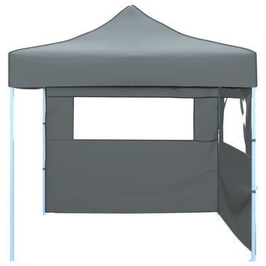 Vidaxl vouwtent pop-up met 2 zijwanden 3x3 m antraciet