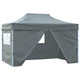 Vidaxl vouwtent pop-up met 4 zijwanden 3x4,5 m antraciet