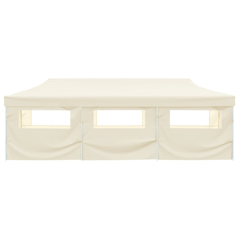 Load image into Gallery viewer, VidaXL Vouwtent pop-up met 8 zijwanden 3x9 m crème
