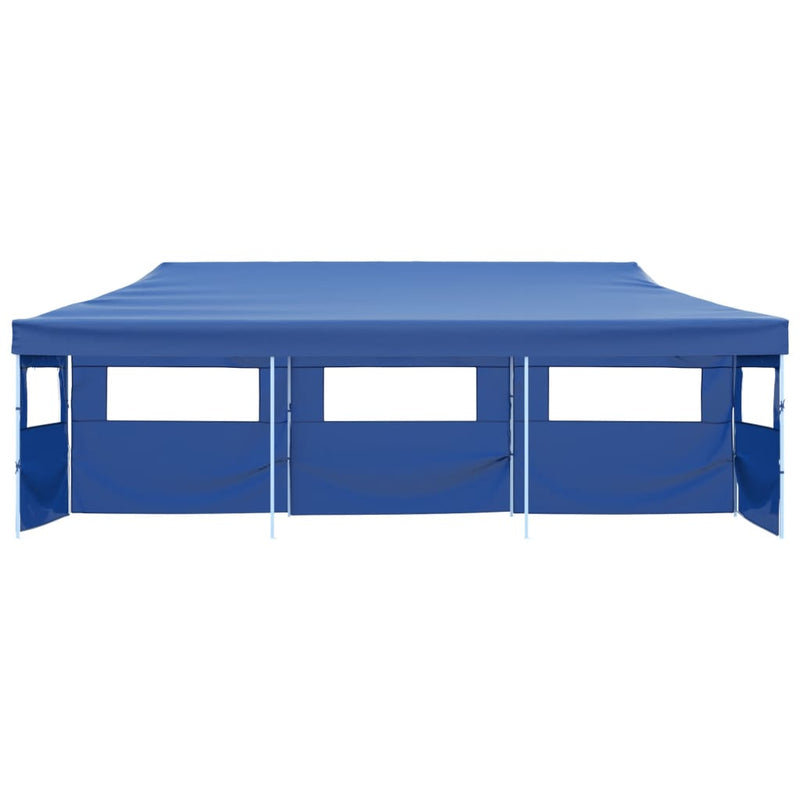 Load image into Gallery viewer, VidaXL Vouwtent pop-up met 5 zijwanden 3x9 m blauw
