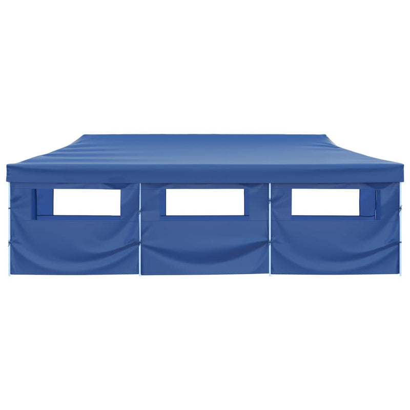 Load image into Gallery viewer, VidaXL Vouwtent pop-up met 8 zijwanden 3x9 m blauw
