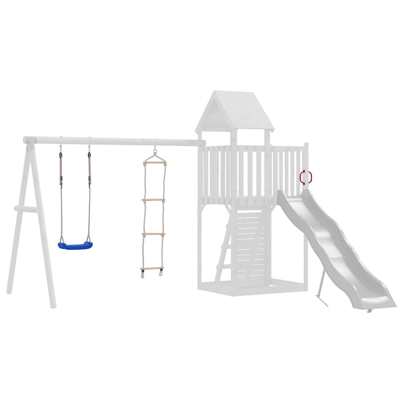 Load image into Gallery viewer, Vidaxl schommelzitje met touwladder polyetheen blauw
