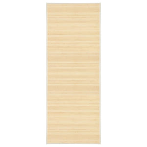 Vidaxl tapijt 80x200 cm bamboe natuurlijk