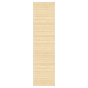 Vidaxl tapijt 80x300 cm bamboe naturel