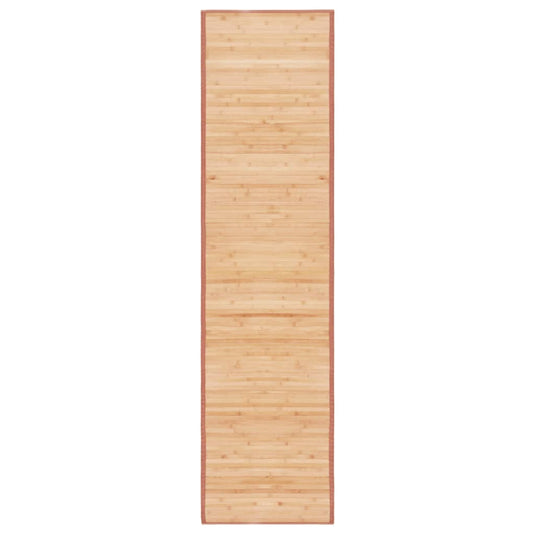 Vidaxl tapijt 80x300 cm bamboe bruin